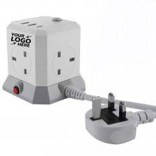 Standing Conversion Power Plug with 2 USB and 1 type-C Ports